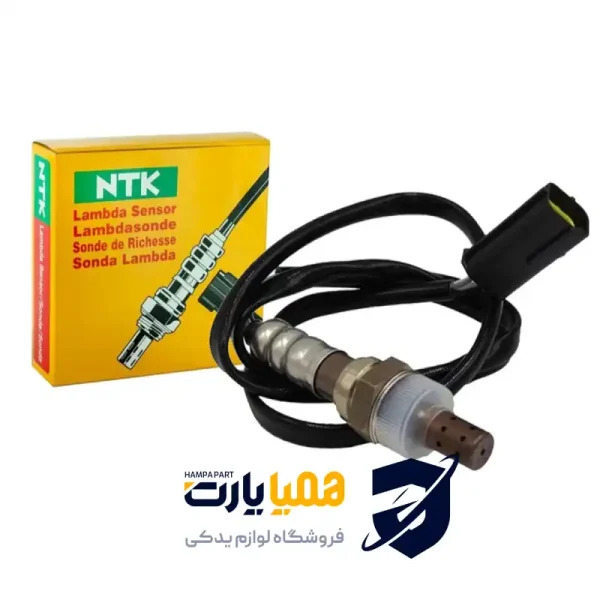 سنسور اکسیژن NTK ژاپن اصلی سوکت مربع مشکی سیم بلند